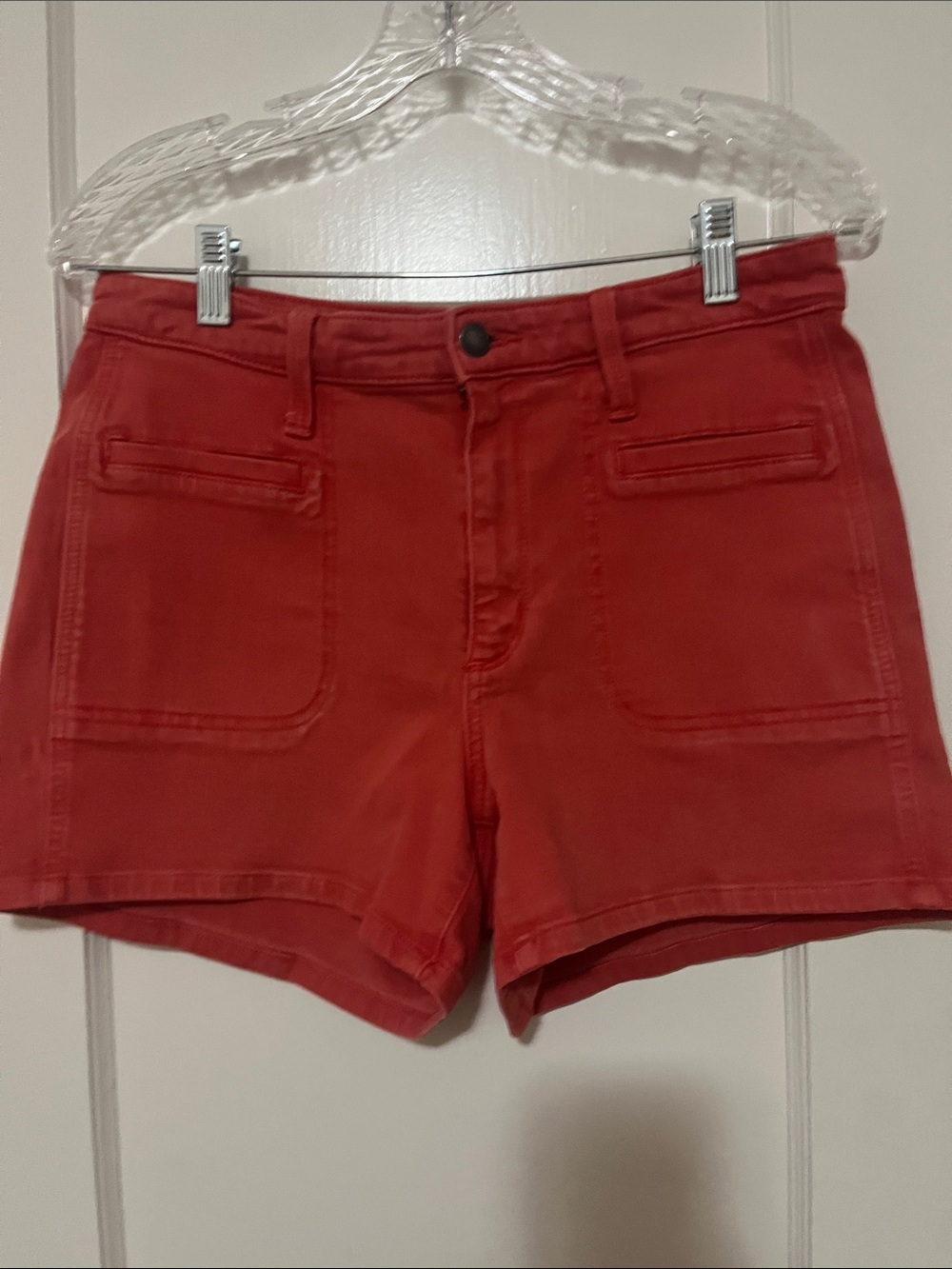 Universal Thread Burnt Orange Front-Pocket Cotton Jean Shorts